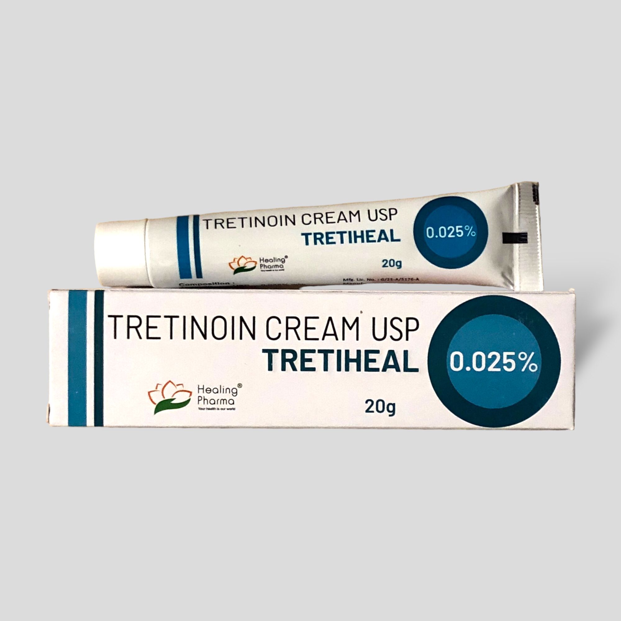 Tretinoin cream Tretiheal 0.025% (20g, exp. date 01/2027) - Image 2
