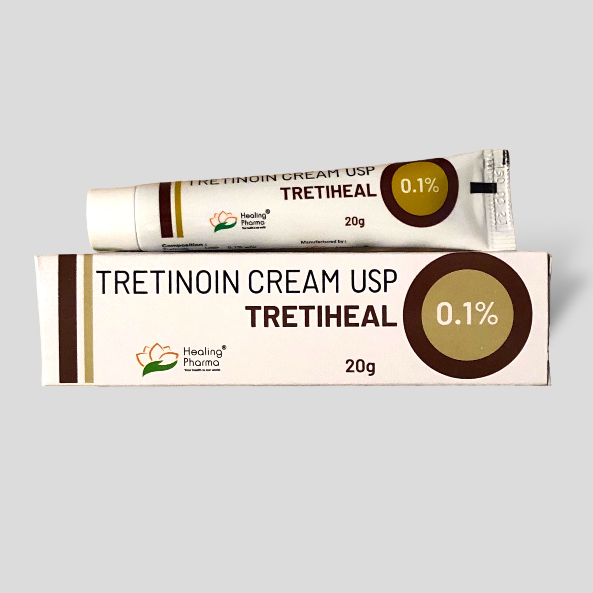 Tretinoin cream Tretiheal 0.1% (20g, exp. date 12/2028) - Image 2